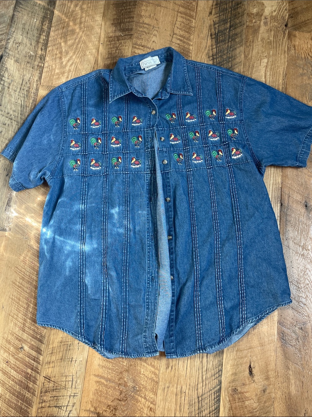 Vintage Rooster Denim Shirt